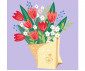 Ravensburger 25518 - Рисувателна галерия CreArt - Букет от лалета thumb 2