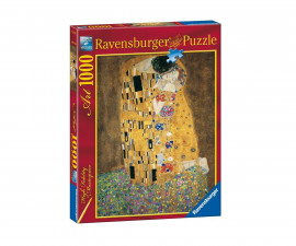 Ravensburger 15743 - Арт пъзел силует 1000 елемента - Целувката: Густав Климт