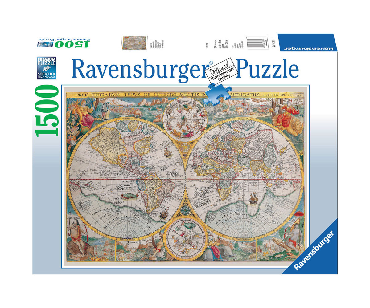 Ravensburger 16381 - Пъзел 1500 ел. - Историческа карта