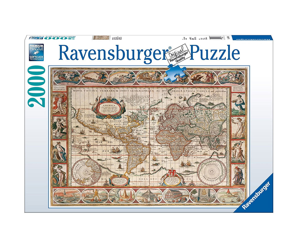 Ravensburger 16633 - Пъзел 2000 ел. - Карта на света 1650 година