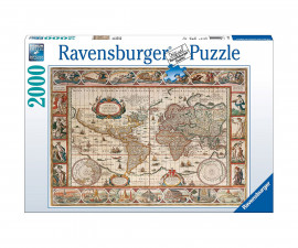 Ravensburger 16633 - Пъзел 2000 елемента - Карта на света 1650 година