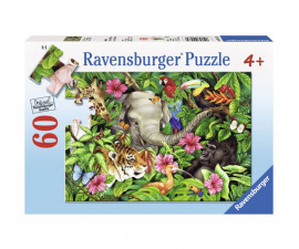 Ravensburger 9533 - Пъзел 60 елемента - Животни в тропиците