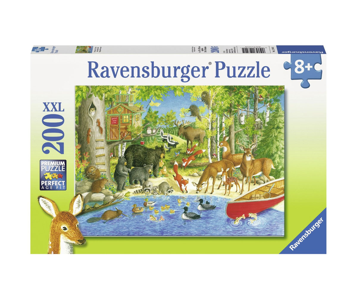 Ravensburger 12740 - Пъзел 200 XXL елемента - Приятели в гората