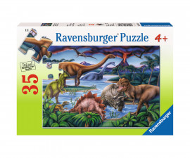 Ravensburger 8613 - Пъзел 35 елемента - Динозаврите си играят