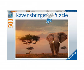 Ravensburger 80509 - Пъзел 500 елемента - Африкански слон