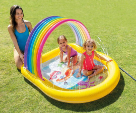 Детски басейни Summer Collection INTEX 57156NP - Rainbow Arch Spray Pool
