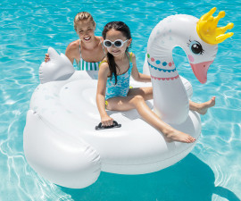 Плажни дюшеци Summer Collection INTEX 57562NP - Majestic Swan Ride-On, Ages 3+