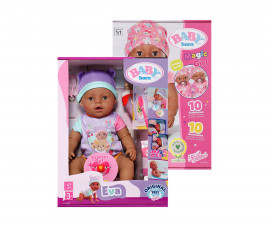 Zapf Creation 819210 - BABY Born® Interactive Doll, Ethnic 43cm