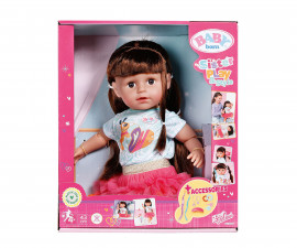 Zapf Creation 833025 - BABY Born® Sister Style&Play brunette 43 cm