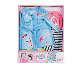Zapf Creation 835258 - BABY Born® Deluxe Jeans Dress 43 cm
