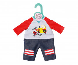 Zapf Creation 870587 - Dolly Moda for BABY Born/Baby Annabell Doll Trousers + Shirt, Digger 36 cm