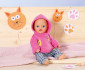 Zapf Creation 871584 - Dolly Moda for BABY Born/Baby Annabell Doll Joggingsuit Pink, Cat 36 cm thumb 2