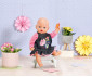 Zapf Creation 871010 - Dolly Moda for BABY Born/Baby Annabell Doll Jeans Dress with Flowers 43 cm thumb 3