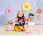 Zapf Creation 871010 - Dolly Moda for BABY Born/Baby Annabell Doll Jeans Dress with Flowers 43 cm thumb 4