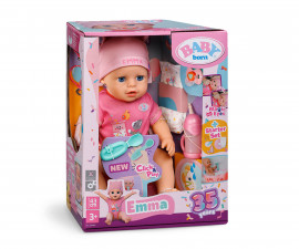Zapf Creation 839966 - BABY Born® Emma Click and Play 43 cm