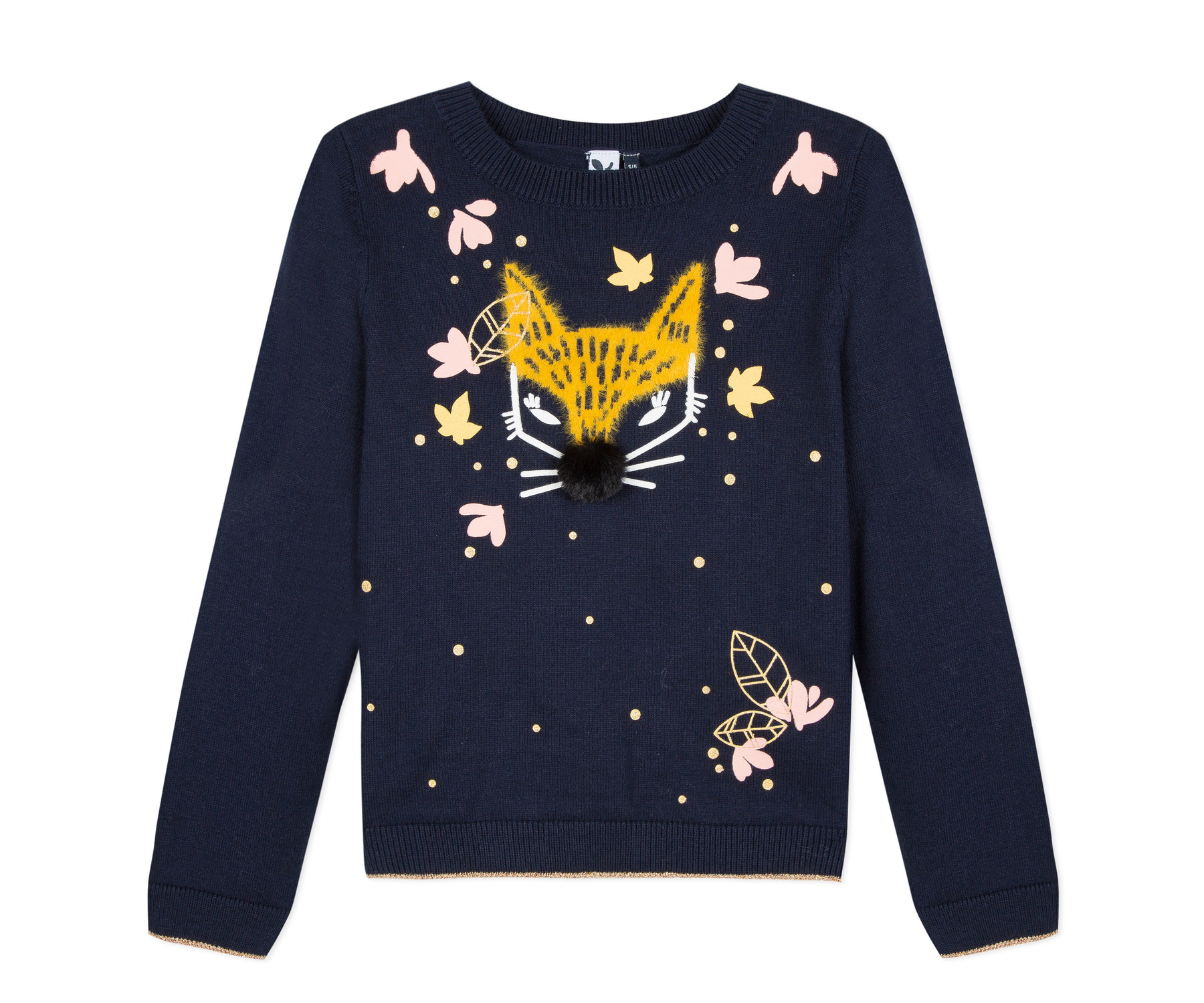 Детски пуловер 3Pommes 3P18044-485, за момиче на възраст 3-12 г.
