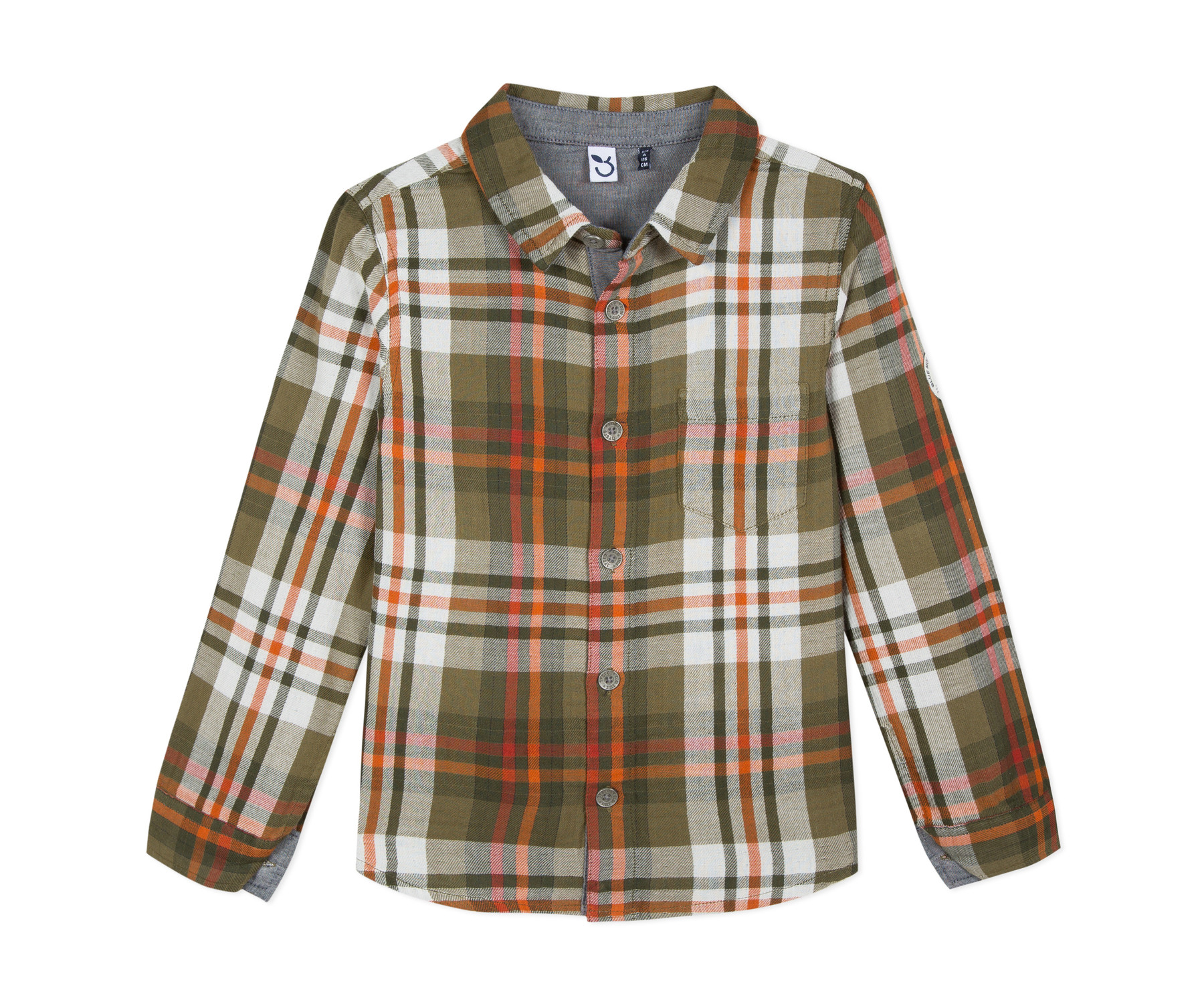 Детска риза каре c дълъг ръкав 3Pommes 3P12015-56, за момче на възраст 3-12 г.