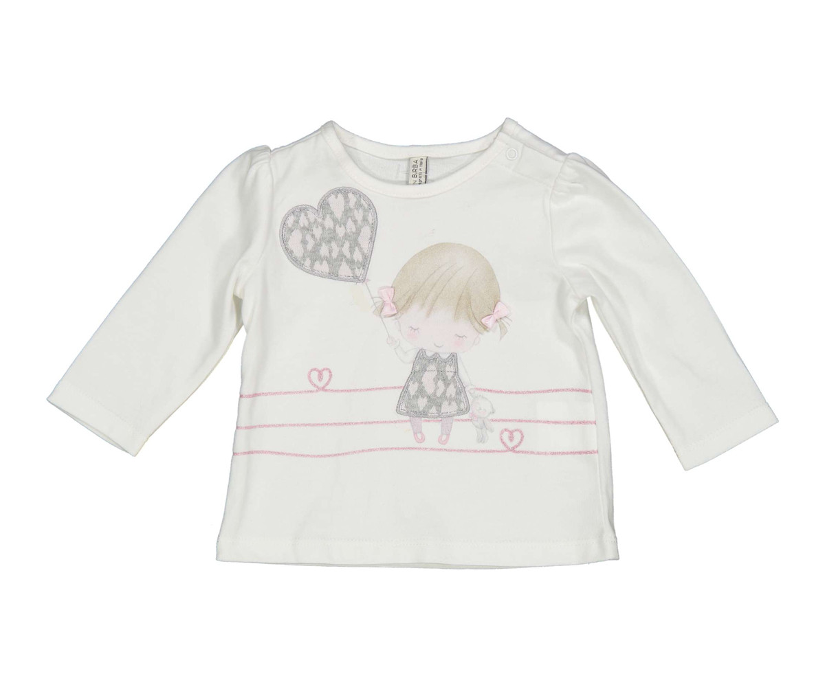 Детска блуза с дълъг ръкав Бирба 94006-10E, момиче, 3-9 м.