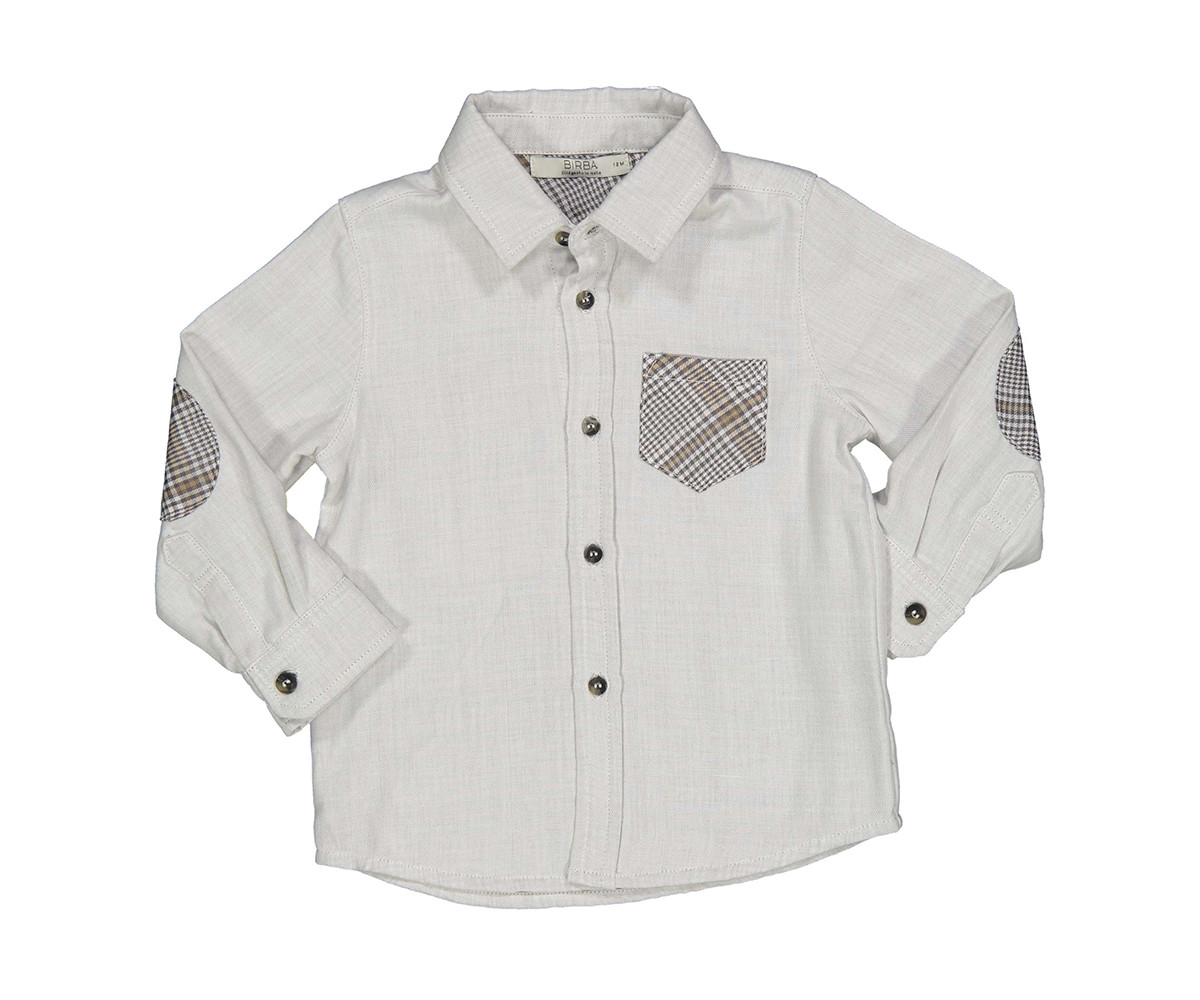 Детска риза с дълъг ръкав Birba 90009-91z за момче, 9-30 м.