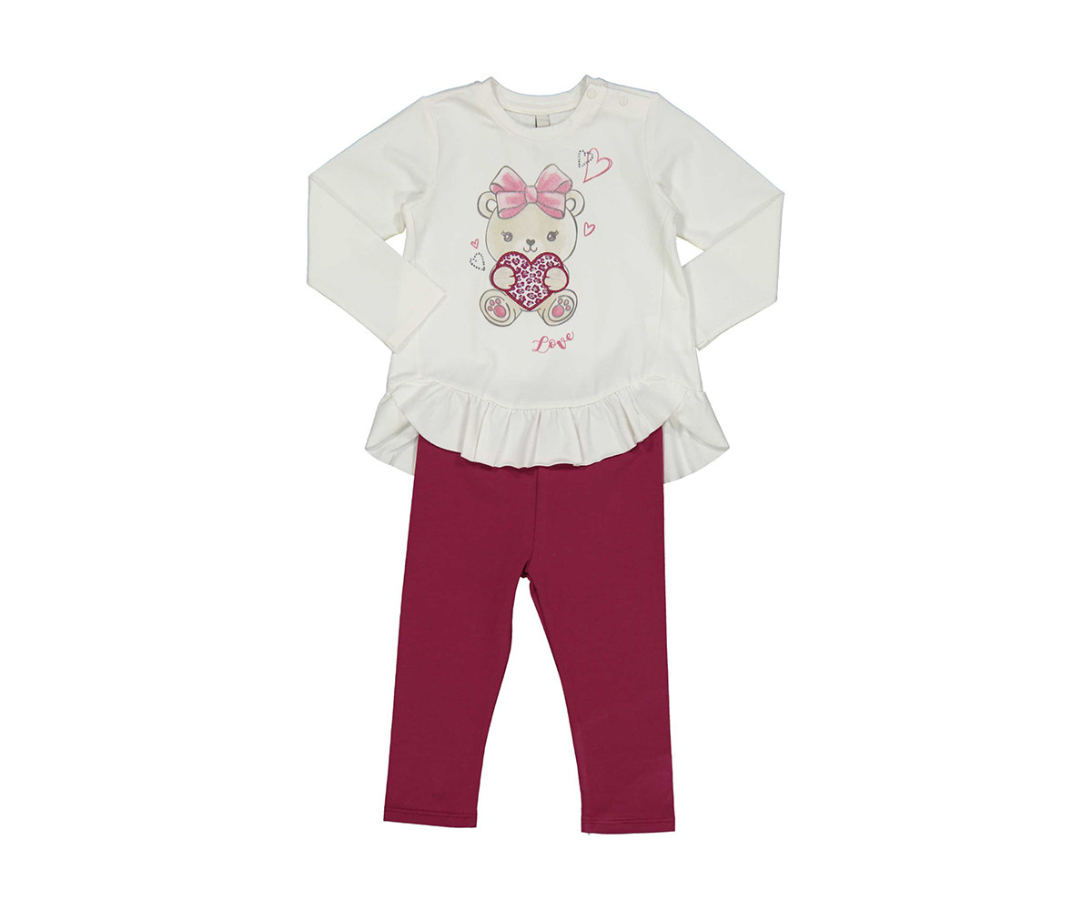 Детски комплект блуза с панталон Birba Stylish Girl 39032-10N, момиче, 6-30 м.