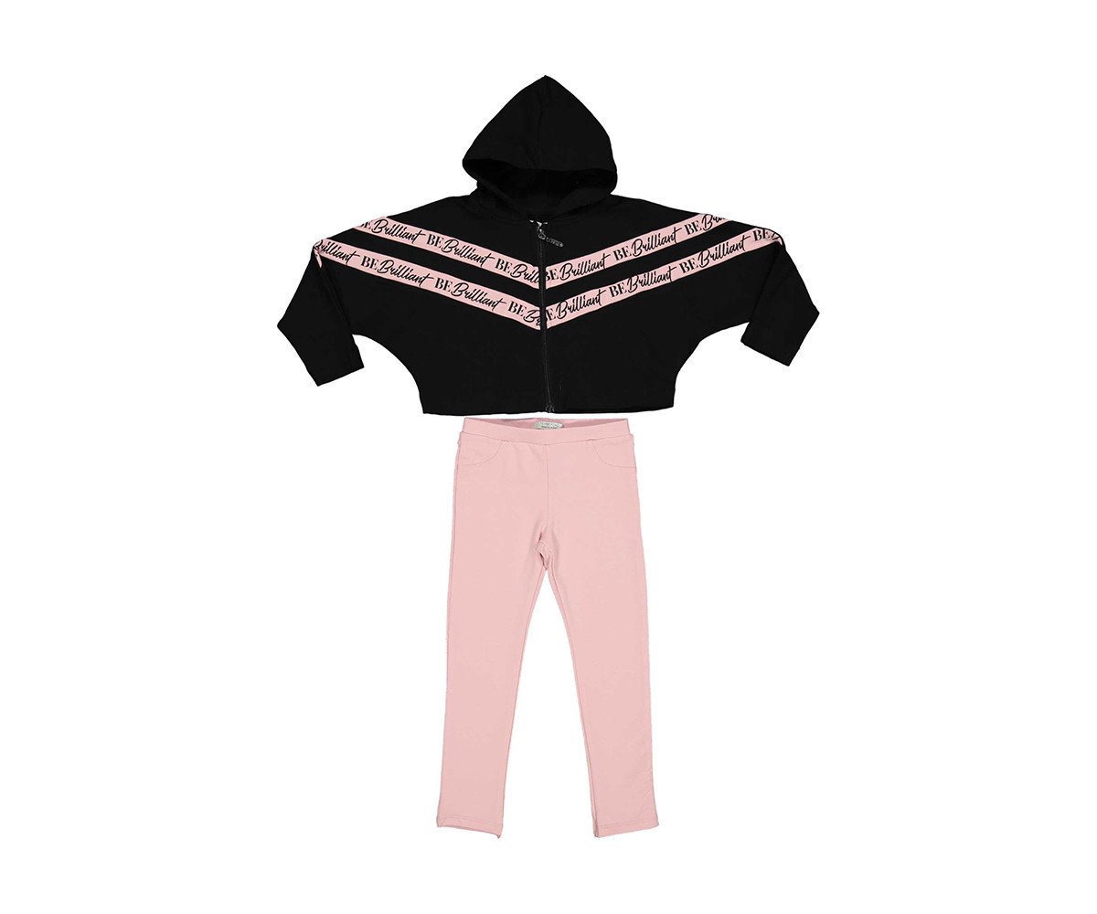 Детски комплект суитшърт с панталон Trybeyond Everyday Pink Attitude 39987-10A, момиче, 3-12 г.
