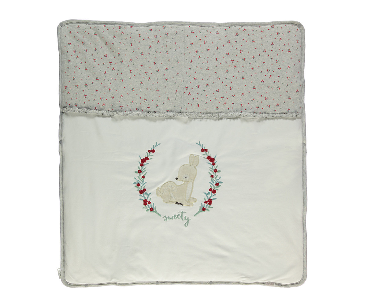 памучно подплатено бебешко одеяло Sweety, марка Bebetto, фабр.№ B670, момиче, 80 х 85 см.