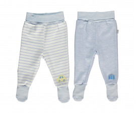 Bebetto Dear Car Cotton Baby Pants W/Socks 2 Pcs - T2423