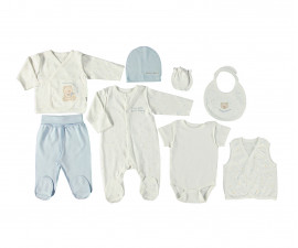 Bebetto Little Bears Cotton Baby Newborn Set 8 Pcs - Z701-0/3M