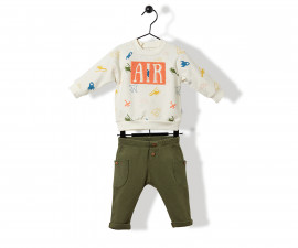 Bebetto Airlplane Cotton Baby 2 Pcs Set (Sweatshirt+Pants) - K3162