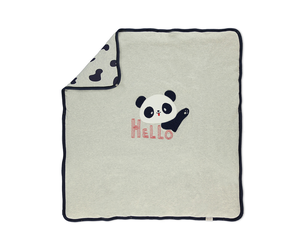 Bebetto Confused Panda Cotton Padded Baby Blanket - B702