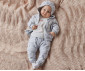 Bebetto Rabbit Velveteen Baby 3 Pcs Set (Cardigan W/Hood+Sweatshirt+Pants) - K2817 thumb 2