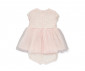 Детски дрешки марка Bebetto - Комплект рокля с къс ръкав и гащички Pearl K4393P, момиче, розов, 9-12 м. thumb 2