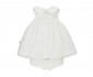 Детски дрешки марка Bebetto - Комплект рокля без ръкав и гащички Pearl K4395E, момиче, екрю, 24-36 м. thumb 2