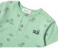 Детски дрешки марка Bebetto - Комплект тениска с къс ръкав и дънки Let's be Friend K4290G, момче, зелен, 6-9 м. thumb 3