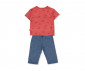Детски дрешки марка Bebetto - Комплект тениска с къс ръкав и дънки Let's be Friend K4290R, момче, червен, 24-36 м. thumb 2