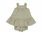 Детски дрешки марка Bebetto - Комплект рокля без ръкав и гащички Bee Happy K4271BE, момиче, бежов, 9-12 м. thumb 2
