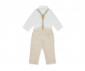 Детски дрешки марка Bebetto - Комплект риза, папийонка, панталон и тиранти Sailboats K4399BE, момче, бежов, 24-36 м. thumb 2