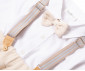 Детски дрешки марка Bebetto - Комплект риза, папийонка, панталон и тиранти Sailboats K4399BE, момче, бежов, 6-36 м. thumb 4