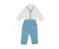 Детски дрешки марка Bebetto - Комплект риза, папийонка, панталон и тиранти Sailboats K4399B, момче, син, 18-24 м. thumb 2