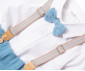 Детски дрешки марка Bebetto - Комплект риза, папийонка, панталон и тиранти Sailboats K4399B, момче, син, 6-36 м. thumb 5