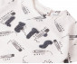 Детски дрешки марка Bebetto - Комплект тениска и къси панталони Little Writer K4221G, момче, сив, 24-36 м. thumb 3
