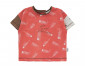 Детски дрешки марка Bebetto - Комплект тениска с къс ръкав и бермуди Little Writer K4222R, момче, червен, 24-36 м. thumb 3