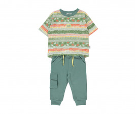 Детски дрешки марка Bebetto - Комплект тениска с къс ръкав и спортен панталон Summer Frenzy K4313, момче, 1-5 г.