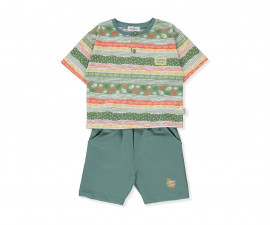 Детски дрешки марка Bebetto - Комплект тениска с къс ръкав и бермуди Summer Frenzy K4314, момче, 1-5 г.