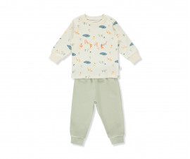 Детски дрешки марка Bebetto - Пижама от 2 части Sweet Pyjamas F1322E, момче, екрю, 1-5 г.