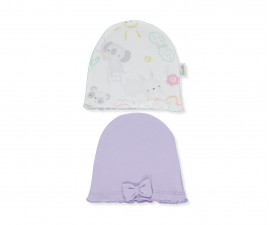 Детски дрешки марка Bebetto - Бебешка памучна шапка 2 бр. Painting C995, момиче, 0-6 м., 43 см.