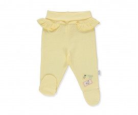 Детски дрешки марка Bebetto - Ританки Happy Garden T3393Y, момиче, жълти, 0-6 м.