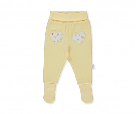 Детски дрешки марка Bebetto - Ританки Happy Garden T3396Y, момиче, жълти, 0-12 м.