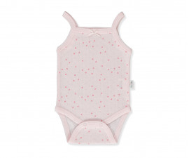 Детски дрешки марка Bebetto - Боди с презрамки Happy Panda T3457P, момиче, розово, 0-12 м.