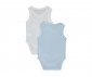 Детски дрешки марка Bebetto - Боди без ръкав 2 бр. Basic/24 T3383B, момче, синьо, 9-12 м. thumb 2